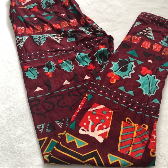 2022 Lularoe Christmas Lularoe | Pants & Jumpsuits | New Lularoe Christmas Dream Geometric Gifts  Christmas Trees Leggings One | Poshmark